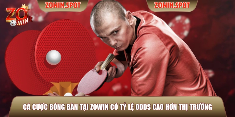 Cá cược bóng bàn tại ZOWIN có tỷ lệ odds cao hơn thị trường