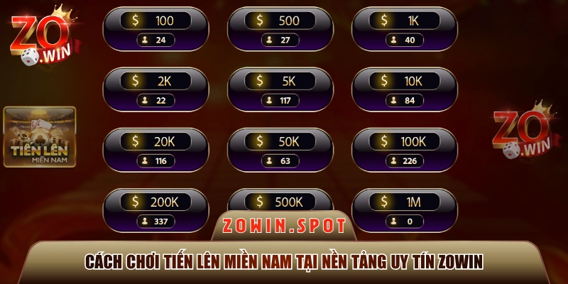 Cách Chơi Tiến Lên Miền Nam Tại Nền Tảng Uy Tín ZOWIN