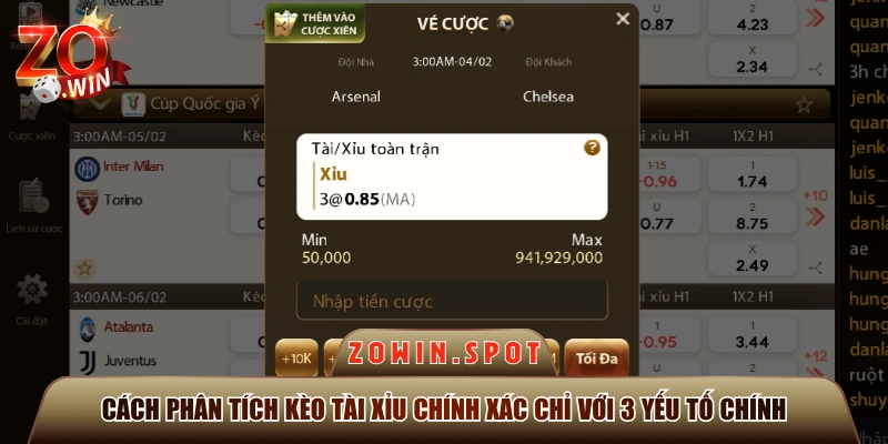 Cách Phân Tích Kèo Tài Xỉu Chính Xác Chỉ Với 3 Yếu Tố Chính