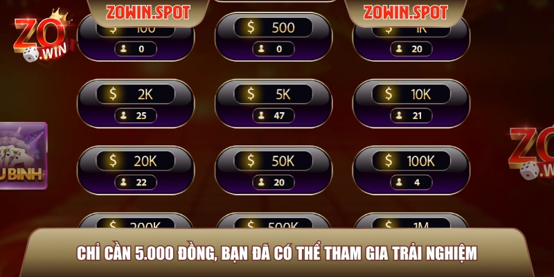 Chỉ cần 5.000 đồng, bạn đã có thể tham gia trải nghiệm Chỉ cần 5.000 đồng, bạn đã có thể tham gia trải nghiệm