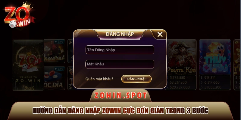 Hướng Dẫn Đăng Nhập ZOWIN Cực Đơn Giản Trong 3 Bước