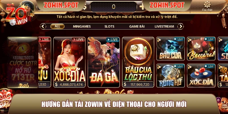 Hướng dẫn tải ZOWIN về điện thoại cho người mới