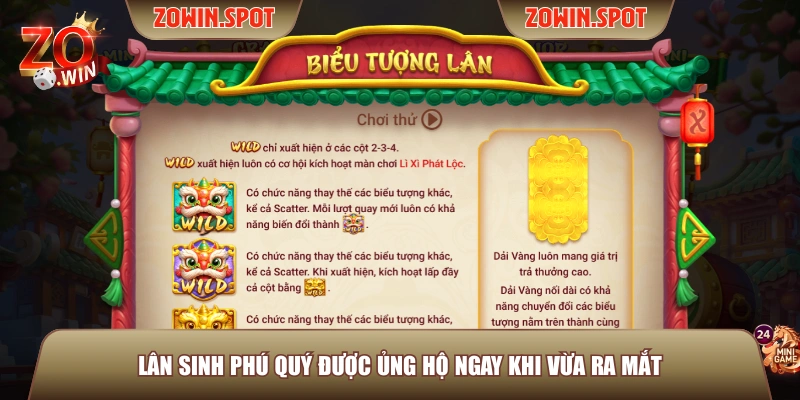 Lân Sinh Phú Quý được ủng hộ ngay khi vừa ra mắt