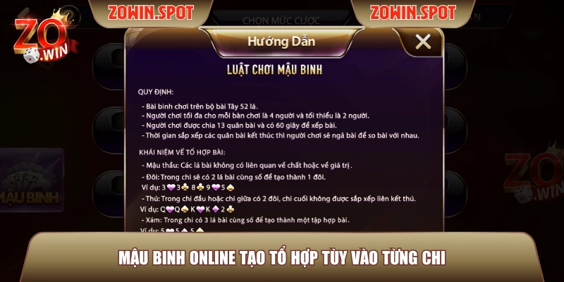 Mậu Binh online tạo tổ hợp tùy vào từng chi Mậu Binh online tạo tổ hợp tùy vào từng chi