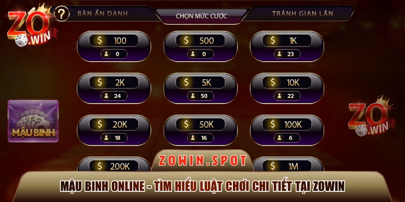 Mậu Binh Online - Tìm Hiểu Luật Chơi Chi Tiết Tại ZOWIN