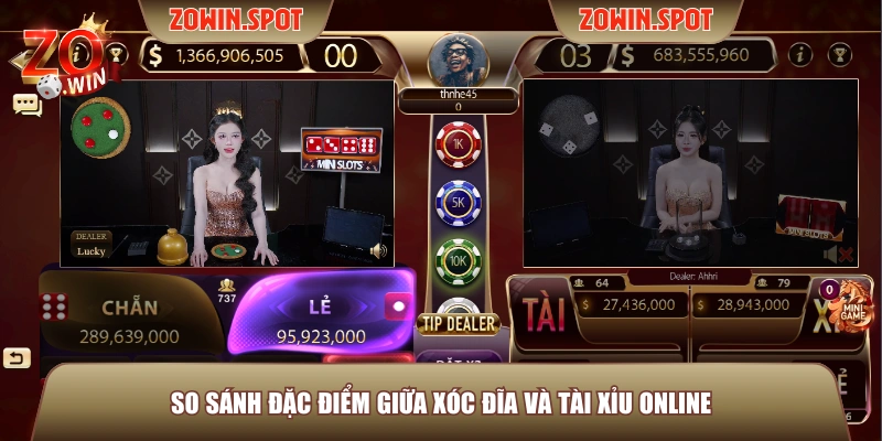 So sánh đặc điểm giữa xóc đĩa và tài Xỉu online So sánh đặc điểm giữa xóc đĩa và tài Xỉu online