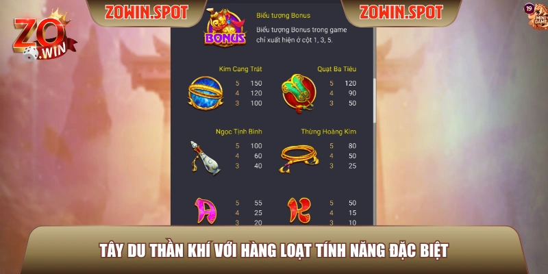 Tây Du Thần Khí với hàng loạt tính năng đặc biệt Tây Du Thần Khí với hàng loạt tính năng đặc biệt