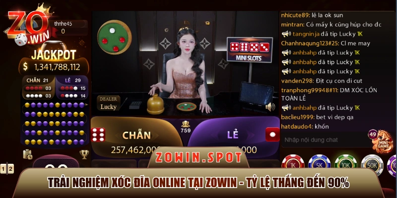 Trải Nghiệm Xóc Đĩa Online Tại ZOWIN - Tỷ Lệ Thắng Đến 90%